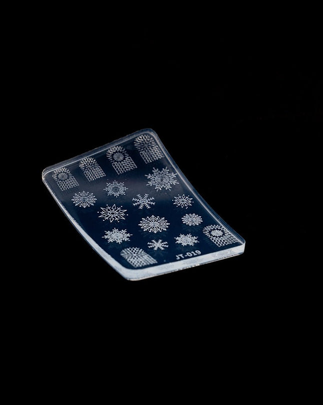 3D Silicone Stamping Plate JT - 19 SNOWFLAKE 2 - Nailee3D Silicone Stamping Plate JT - 19 SNOWFLAKE 2Nail CareNaileeJT-19Nailee