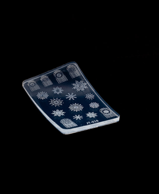 3D Silicone Stamping Plate JT-19 SNOWFLAKE 2