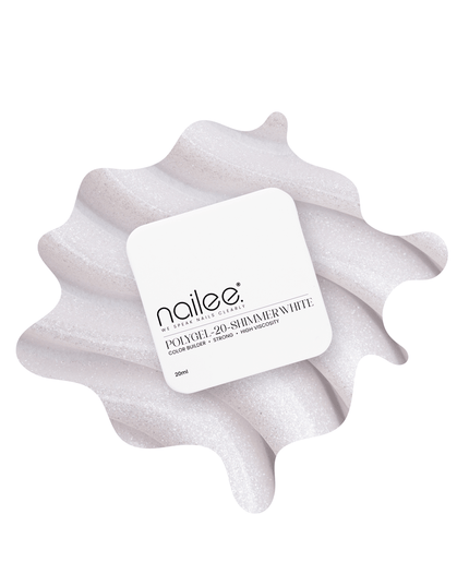 Polygel 20 SHIMMER WHITE - 20/50 ML - NaileePolygel 20 SHIMMER WHITE - 20/50 MLNail CareNaileePoly20-20mlNaileePolygel 20 SHIMMER WHITE - 20ml