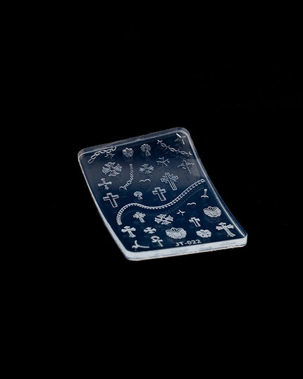 3D Silicone Stamping Plate JT - 22 CROSS AND CHAINS - Nailee3D Silicone Stamping Plate JT - 22 CROSS AND CHAINSNail CareNaileeJT-22Nailee