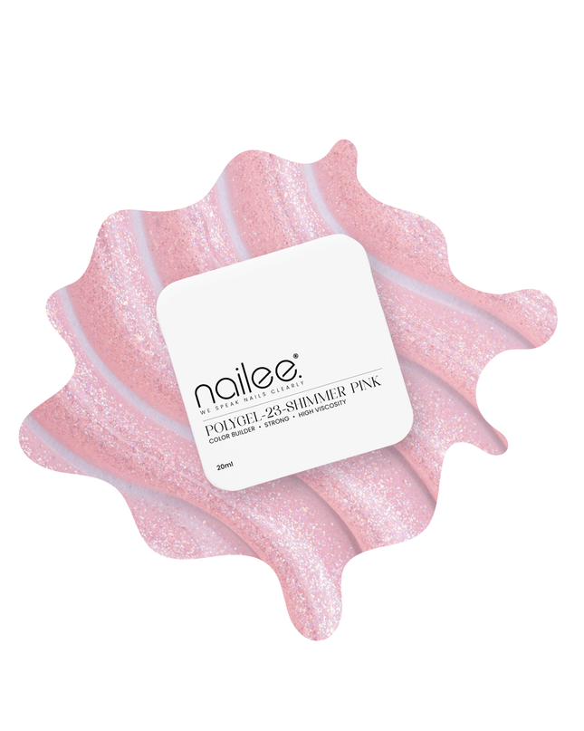 Polygel 23 SHIMMER PINK - 20/50 ML - NaileePolygel 23 SHIMMER PINK - 20/50 MLNail CareNaileePoly23-20mlNaileePolygel 23 SHIMMER PINK - 20ml