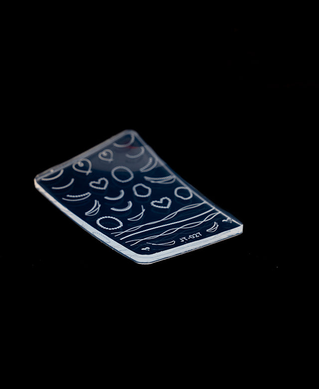 3D Silicone Stamping Plate JT-27 SIMPLE LINE