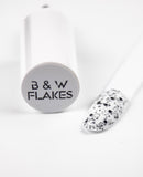 TOP Black&White Flakes Matte - 12ml