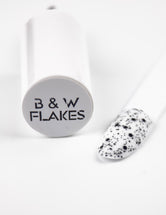 TOP Black&White Flakes Matte - 12ml