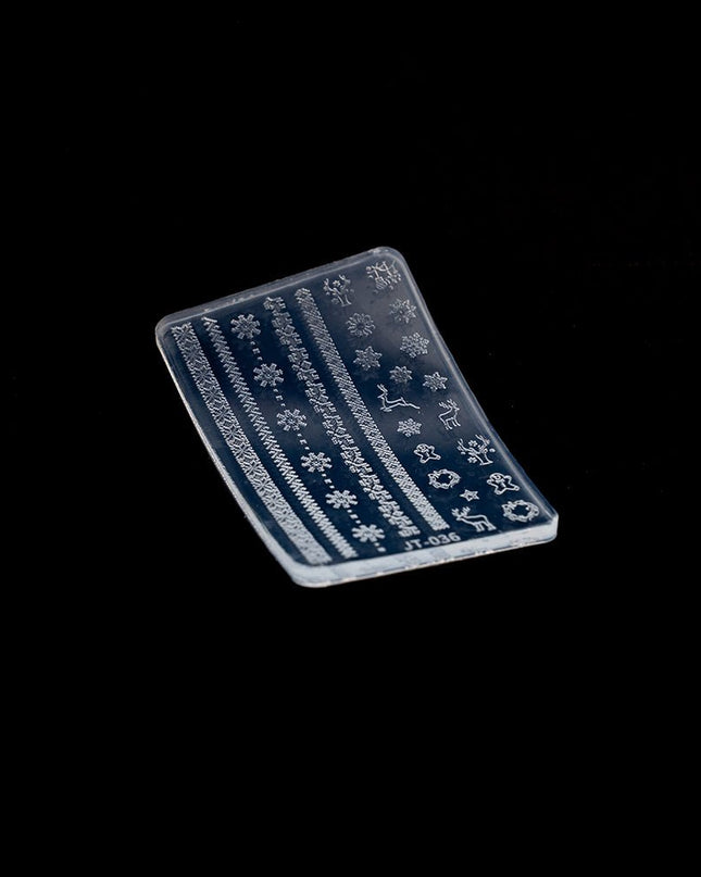 3D Silicone Stamping Plate JT - 36 WINTER SNOWFLAKE - Nailee3D Silicone Stamping Plate JT - 36 WINTER SNOWFLAKENail CareNaileeJT-36Nailee