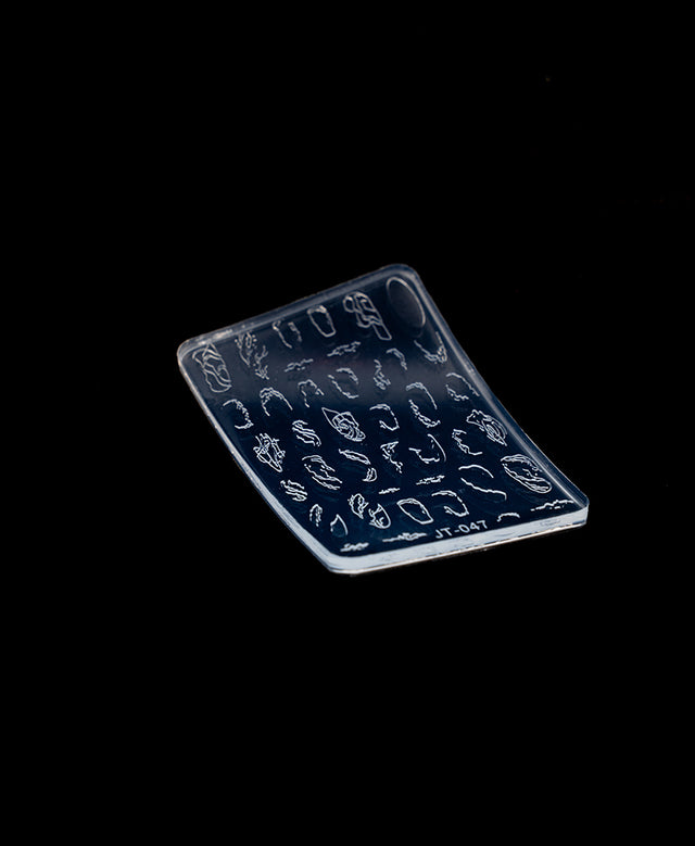 3D Silicone Stamping Plate JT-47 SIMPLE DESIGN 3