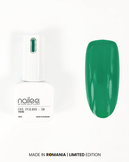 Free Gel Polish 12ml - GP 58 Verdo - NaileeFree Gel Polish 12ml - GP 58 VerdoGiftNaileeGP58Nailee