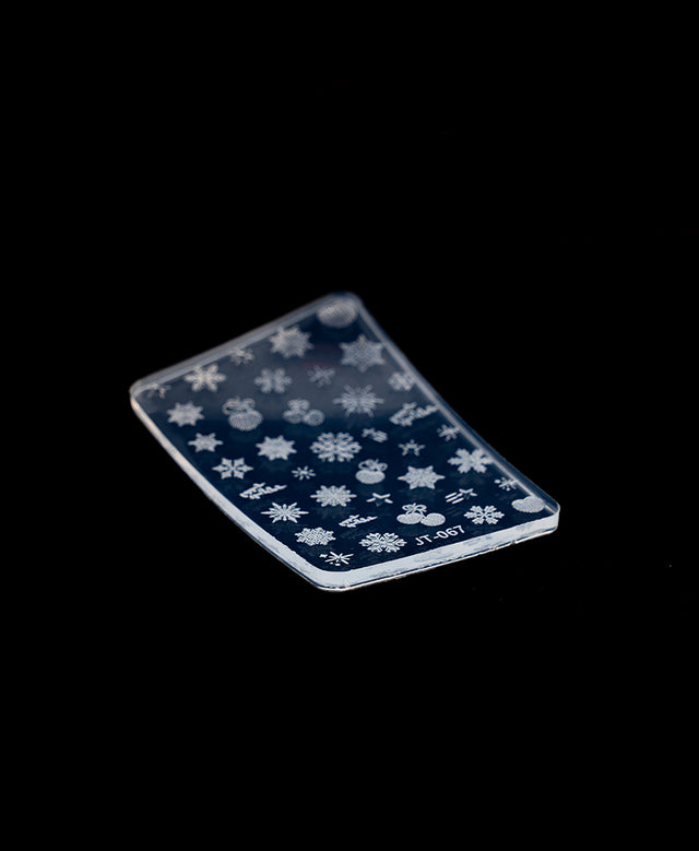 3D Silicone Stamping Plate JT-67 WINTER SNOWFLAKE 5