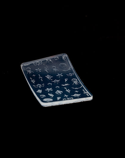 3D Silicone Stamping Plate JT-75 SEA SHELLS STARFISH