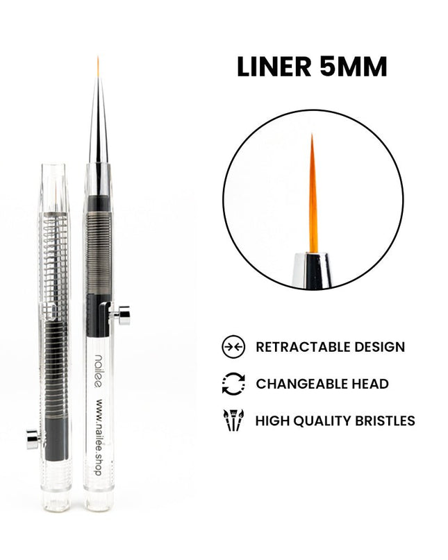 Pensula Liner 5mm - NaileePensula Liner 5mmNail CareNaileeL5mmNailee