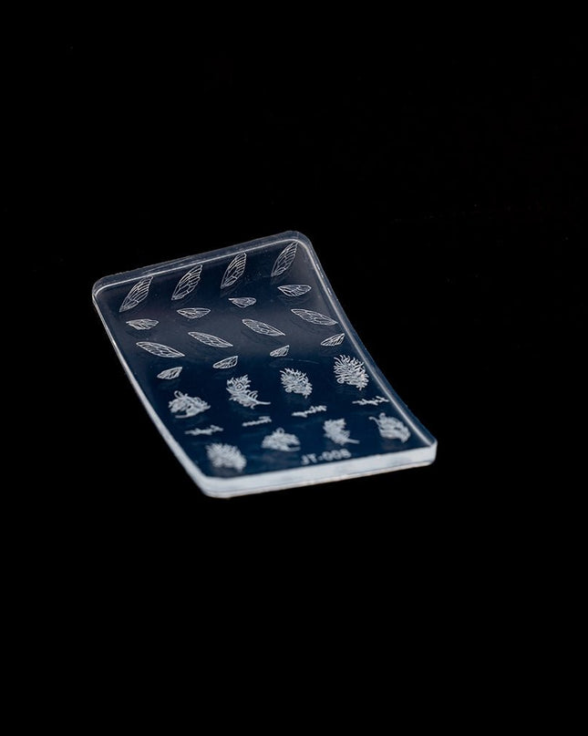3D Silicone Stamping Plate JT - 08 FEATHER - Nailee3D Silicone Stamping Plate JT - 08 FEATHERNail CareNaileeJT-08Nailee