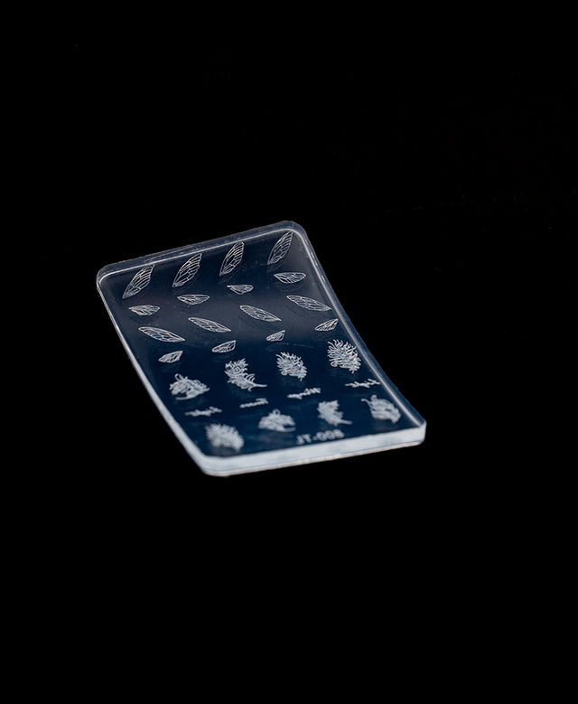 3D Silicone Stamping Plate JT-08 FEATHER