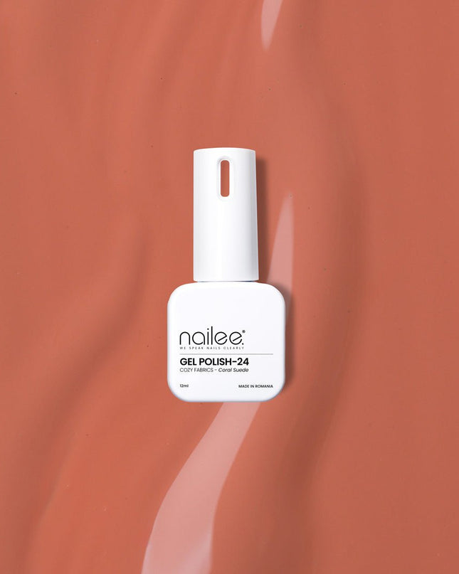 Gel Polish 12ml - Coral Suede GP24 - NaileeGel Polish 12ml - Coral Suede GP24Nail CareNailee12ML-GP24Nailee