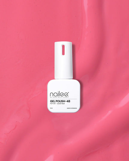 Gel Polish 12ml - Coral Heat GP48 - NaileeGel Polish 12ml - Coral Heat GP48Nail CareNailee12ML-GP48Nailee