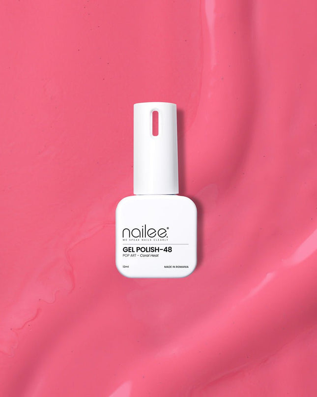 Gel Polish 12ml - Coral Heat GP48 - NaileeGel Polish 12ml - Coral Heat GP48Nail CareNailee12ML-GP48Nailee