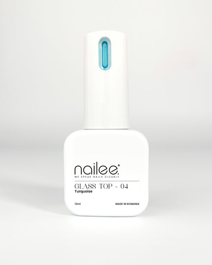 Glass Top 12ml - Turquoise 04 - NaileeGlass Top 12ml - Turquoise 04Nail CareNaileeGT04Nailee
