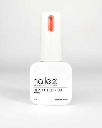 Glass Top 12ml - Amber 09 - NaileeGlass Top 12ml - Amber 09Nail CareNaileeGT09Nailee