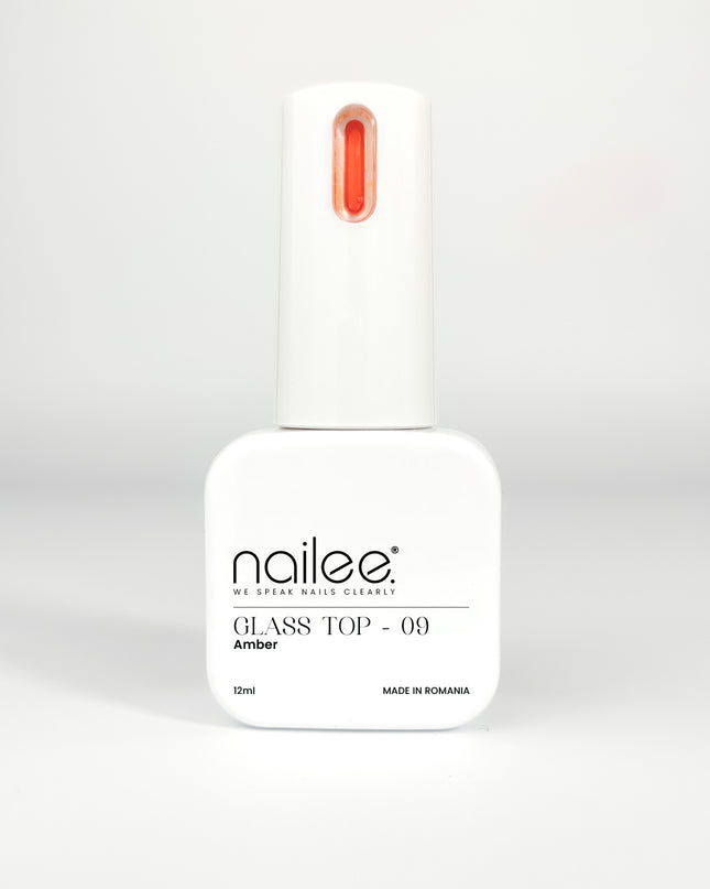 Glass Top 12ml - Amber 09 - NaileeGlass Top 12ml - Amber 09Nail CareNaileeGT09Nailee