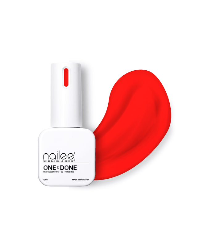 Color Top 12ml - One&Done 02 True Red - NaileeColor Top 12ml - One&Done 02 True RedNaileeone&done02Nailee