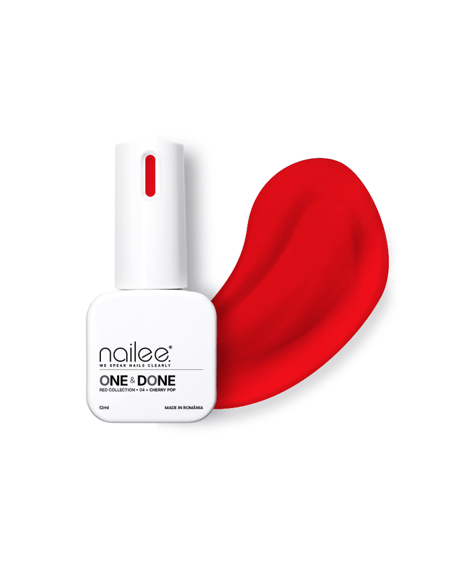 Color Top 12ml - One&Done 04 Cherry Pop - NaileeColor Top 12ml - One&Done 04 Cherry PopNaileeone&done04Nailee