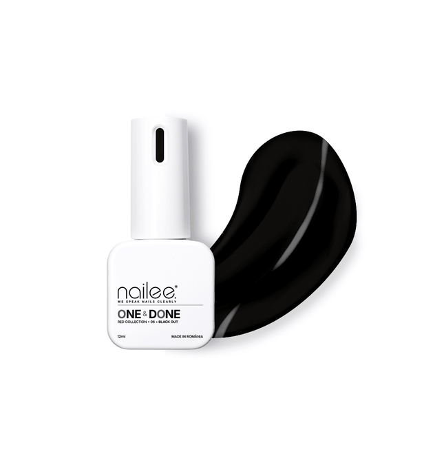 Color Top 12ml - One&Done 06 Black Out - NaileeColor Top 12ml - One&Done 06 Black OutNaileeone&done06Nailee