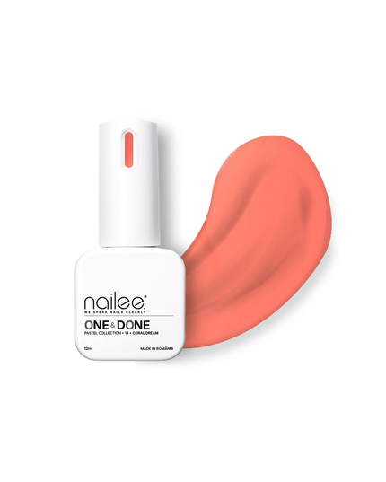 Color Top 12ml - One&Done 14 Coral Dream - NaileeColor Top 12ml - One&Done 14 Coral DreamNaileeone&done14Nailee