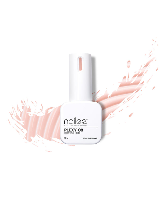 Plexy Rubber 12ml - Essentials Beige PX08 - NaileePlexy Rubber 12ml - Essentials Beige PX08NaileePlexy08Nailee