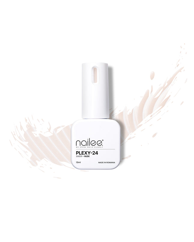 Plexy Rubber 12ml - Sheer Nude PX24 - NaileePlexy Rubber 12ml - Sheer Nude PX24NaileePlexy24Nailee