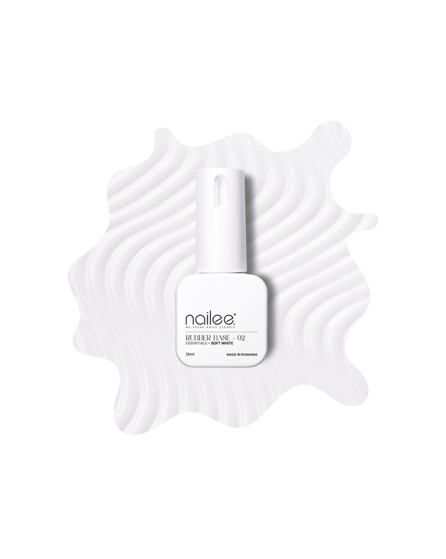 Rubber 12ml - Essentials Soft White RB02 - NaileeRubber 12ml - Essentials Soft White RB02NaileeRubber02Nailee
