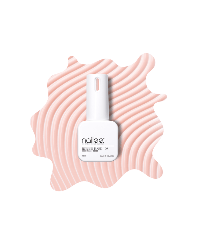 Rubber 12ml - Essentials Beige RB08 - NaileeRubber 12ml - Essentials Beige RB08NaileeRubber08Nailee