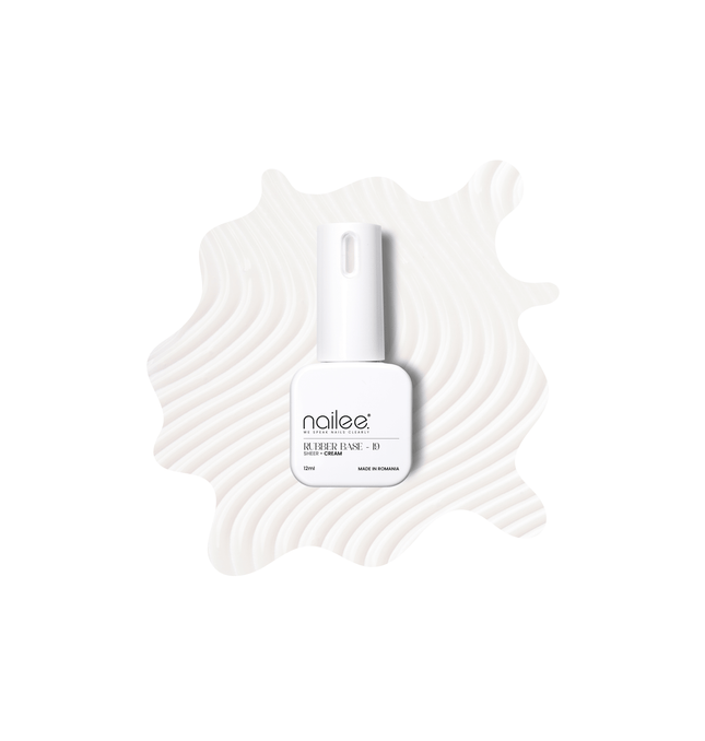 Rubber 12ml - Sheer Cream RB19 - NaileeRubber 12ml - Sheer Cream RB19NaileeRubber19Nailee