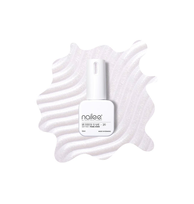 Rubber 12ml - Say Yes! Pearl Vows RB26 - NaileeRubber 12ml - Say Yes! Pearl Vows RB26NaileeRubber26Nailee