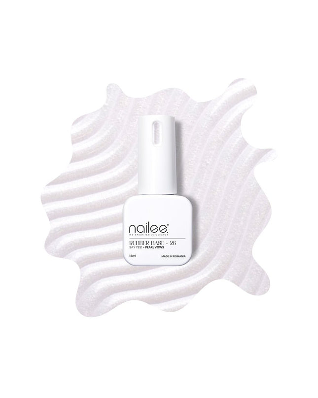Rubber 12ml - Say Yes! Pearl Vows RB26 - NaileeRubber 12ml - Say Yes! Pearl Vows RB26NaileeRubber26Nailee
