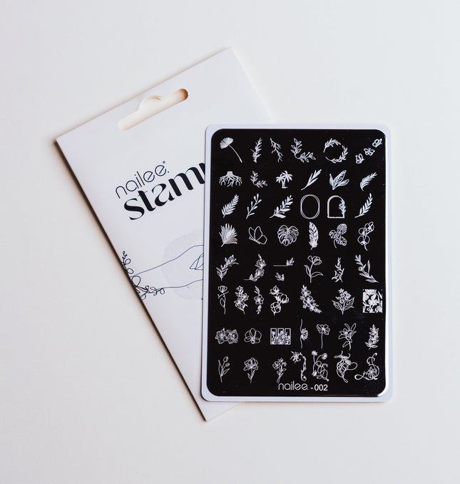 Stamping Nail Plate - 02 Spring - NaileeStamping Nail Plate - 02 SpringNaileeFN-SP01/02Nailee