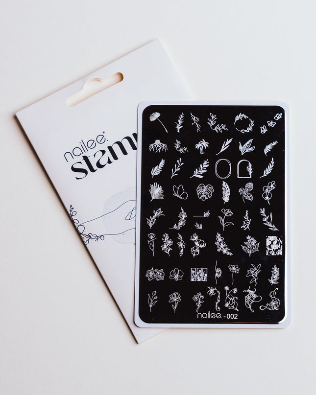 Stamping Nail Plate - 02 Spring - NaileeStamping Nail Plate - 02 SpringNaileeFN-SP01/02Nailee