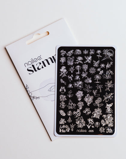 Stamping Nail Plate - 05 Flowers