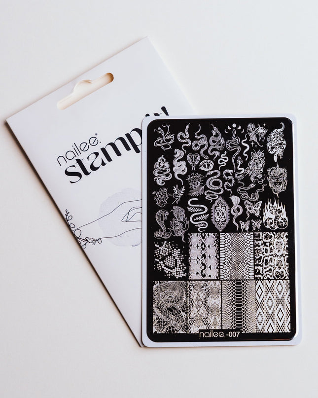 Stamping Nail Plate - 07 Snake - NaileeStamping Nail Plate - 07 SnakeNaileeFN-SP01/07Nailee