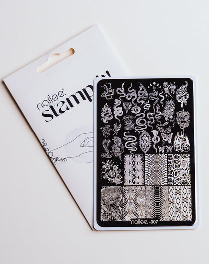 Stamping Nail Plate - 07 Snake