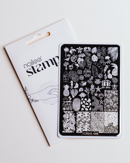 Stamping Nail Plate - 08 Summer Vibe - NaileeStamping Nail Plate - 08 Summer VibeNaileeFN-SP01/08Nailee