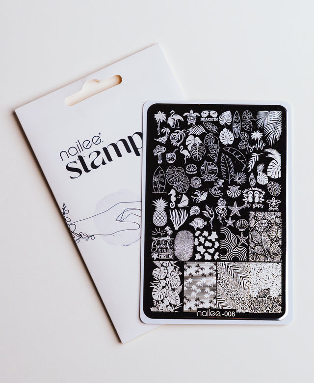 Stamping Nail Plate - 08 Summer Vibe