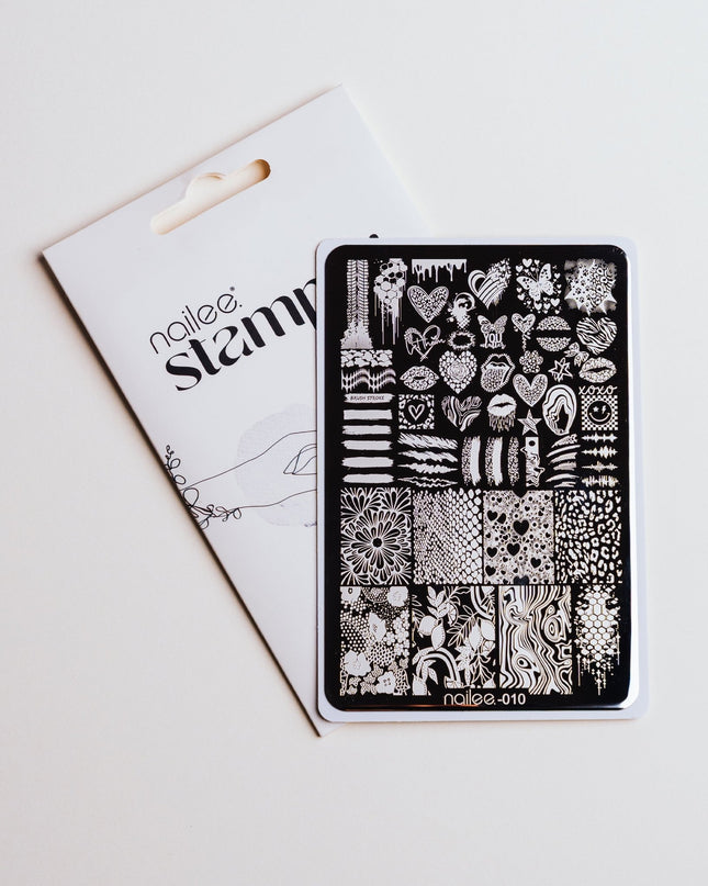 Stamping Nail Plate - 10 Love - NaileeStamping Nail Plate - 10 LoveNaileeFN-SP01/10Nailee